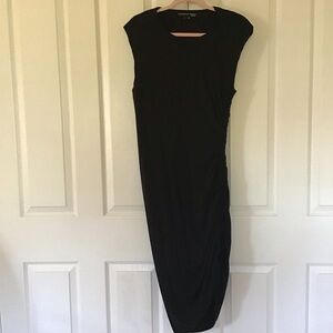 Veronica Beard ruched black dress casual M